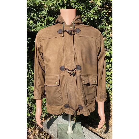 Timberland Water Resistant Leather Jacket Mens S Wool Lined Leather Jacket - Picture 1 of 11